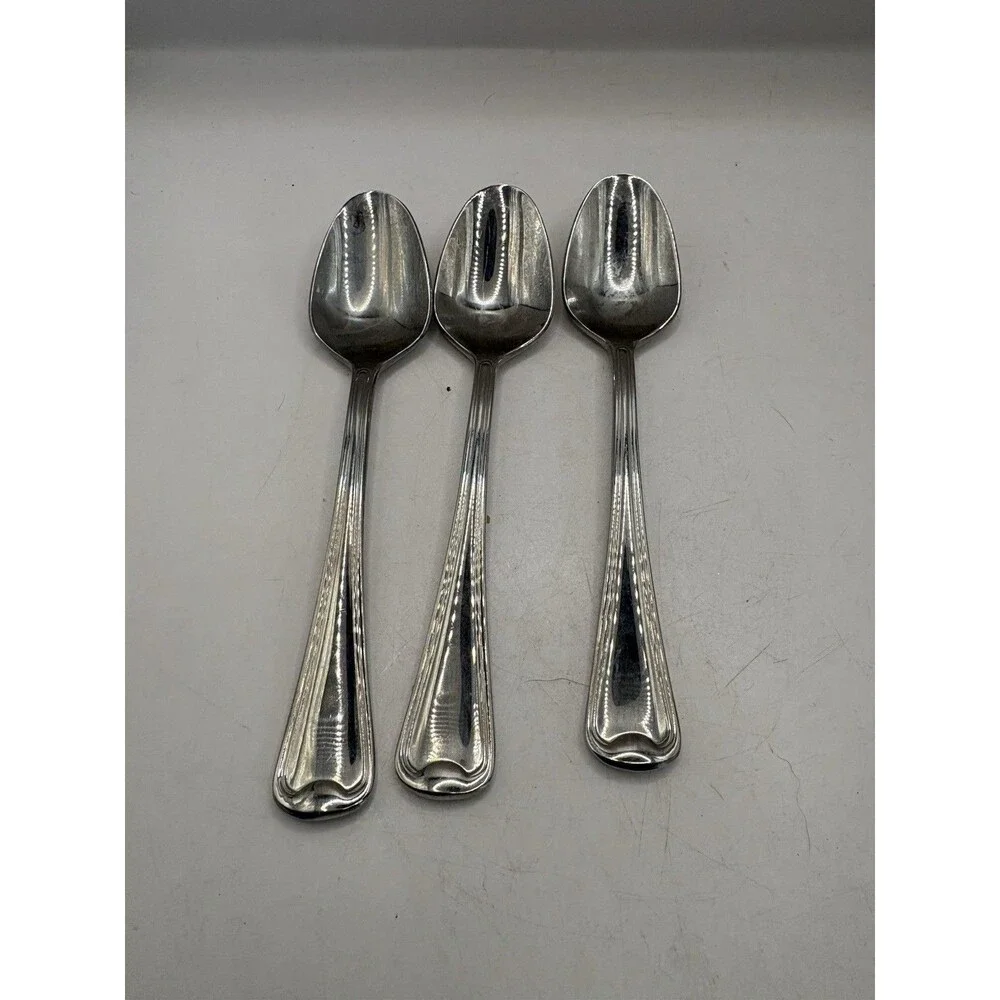 Oneida 18/10 Flambe 3 Tablespoons Stainless Flatware 6.5”